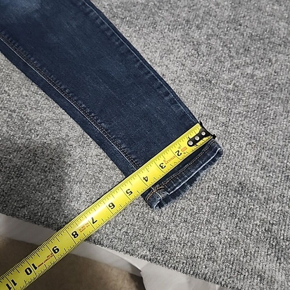 True Craft Denim Jeans Womens Juniors 7 Blue High Rise Skinny Stretch - Picture 15 of 15
